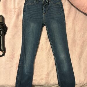 Hollister Women's High Rise Dark Blue Jeans
